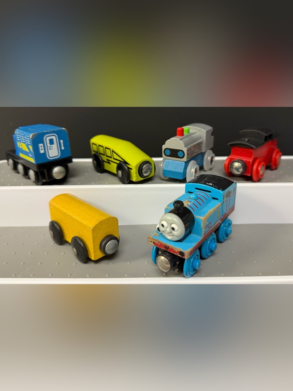 Vintage Wooden Train & Vehicle Lot (6 Pieces) – BRIO, Thomas & More